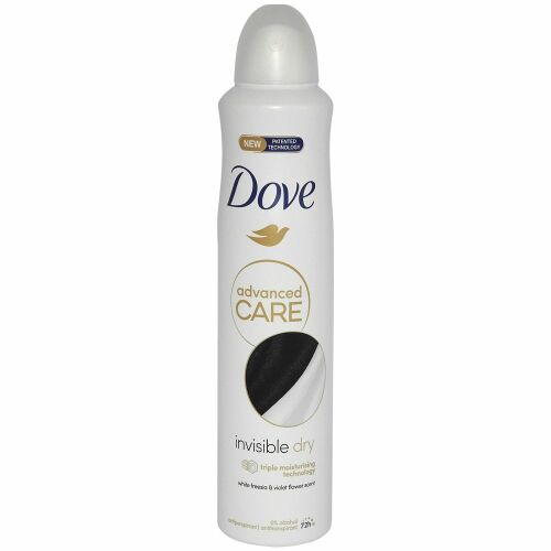Antiperspirant Deo Spray, DOVE, Invisible Dry, 200 ml 162262331 - Testápolás és higiénia