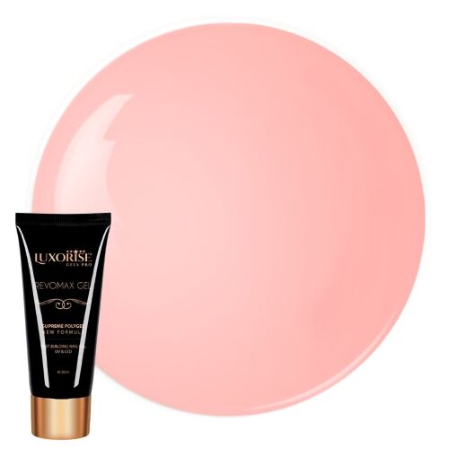 LUXORISE REVOMAX GEL Naked Ruby színmintával, polygel profi körömszobráshoz - LUXORISE