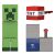 Minecraft Creeper figura és TNT kocka szett, pixel design, gyűjthető játék