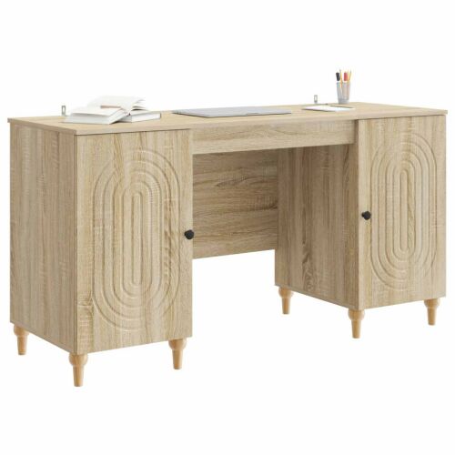 Asztal Sonoma Tölgy 142,5 x 50 x 75 cm Szerelt Fa 162274015 - Számítógépasztal