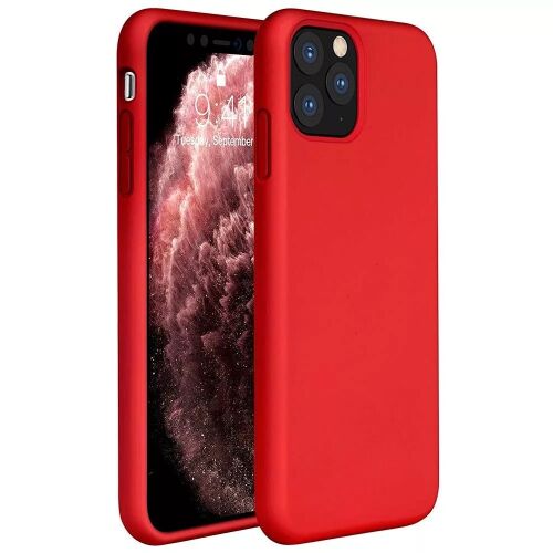 Piros Wooze Liquid Silica Gel tok Xiaomi Redmi Note 10, Note 10S, Poco M5s telefonhoz - Telefontok