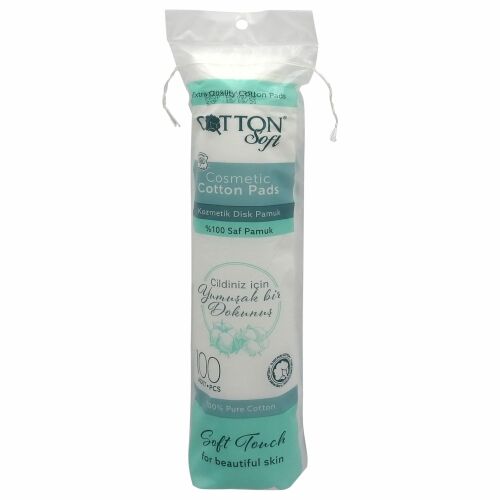 Pamutvattakorongok, Soft Touch, sminklemosó 100 db pamut 162289085 - Fültisztító pálcika, vattakorong