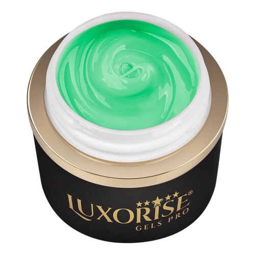 LUXORISE Green Essence JellyFlex UV műköröm építő zselé, nyitott tégely közelről - Műköröm építő zselé