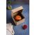 Vegware Prémium Összecsukható hamburgerdoboz, részben nyitva burgerrel, 12x12x10 cm