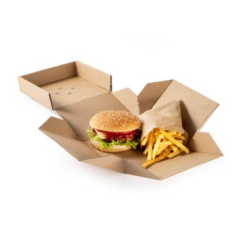 Összecsukható hamburgerdoboz 15 x 15 x 12 cm 100 db.
