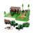 Farm playset with two tractors, barn, animals, and accessories
