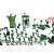 Kruzzel 300 piece soldier playset with army men, tanks, planes, guns, and more
