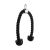 Black triceps rope attachment, gym equipment for triceps workout