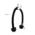 Triceps rope attachment with dimensions, gym accessory info