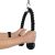 Triceps rope attachment in use, cable pulldown exercise