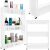 Mobile Kitchen Shelf on Wheels - White 79692571
