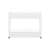 White 3-tier rolling shelf with wheels, perfect for kitchen or bathroom storage