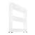 White 3-Tier Rolling Kitchen Shelf for Narrow Spaces