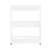 White 3-Tier Rolling Shelf for Storage