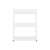 White 3-Shelf Rolling Cart for Kitchen Storage