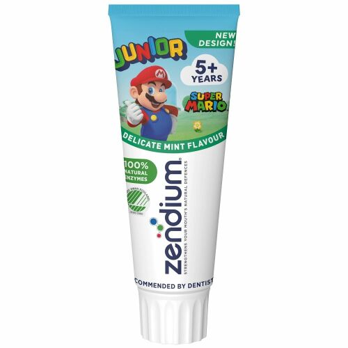 Fogkrém, Zendium, Junior 75 ml Super Mario 5 162376393 - Baba és tipegő