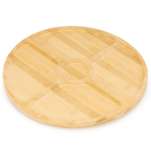 Springos bambusz forgó tálalótányér 33cm 162582271 - Kínáló tál