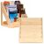 Springos 5 rekeszes fa könyvespolc 42,5 x 41,5 cm 30kg teherbírás 162408412
