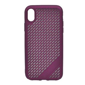 iPhone XR Lila Szilikon Tok - Lyukacsos Design - Apple