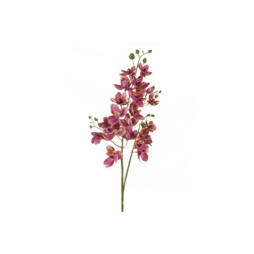 Rózsaszín Orchidea művirág szár, művirág dekoráció virágkötészethez - Műnövény és művirág