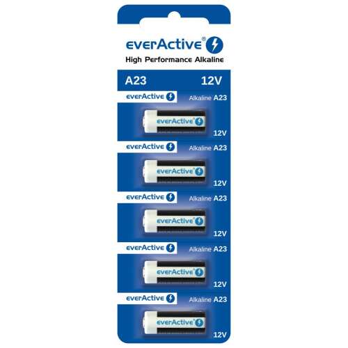 EverActive A23 12V nagyteljesítményű alkáli elemek 5 db-os csomagban