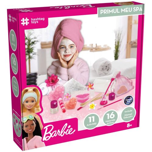 Barbie Spa Szett doboza, arcpakolással és spa kiegészítőkkel, 8 éves kortól - Kreatív játék