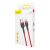Baseus Cafule Kabel trwały nylonowy oplot USB / USB-C QC3.0 3A 0,5M czerwony (CATKLF-A09) 44616384
