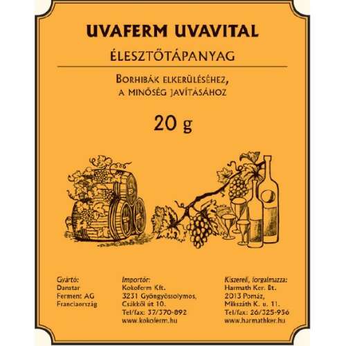 Élesztő tápanyag Uvaferm Uvavital