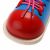 Close-up of Ikonka wooden shoe lacing toy