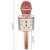 Vezeték nélküli karaoke mikrofon Bluetooth hangszóróval (rózsa arany) 44622552