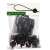 Package of 10 black rubber ball tarp straps