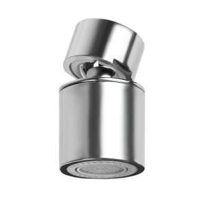 Chrom-Wasserhahn-Luftsprudler mit Drehgelenk, Doppelfunktion, Wassersparend, für Küche und Bad - Wasserhahn-Filter