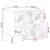 vidaXL Éjjeli asztal Fehér 43 x 34,5 x 48 cm Szerelt Fa 162544115