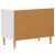 vidaXL Éjjeli asztal Fehér 62 x 34,5 x 48 cm Szerelt Fa 162544444