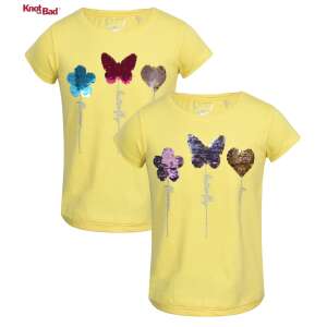 Knot So Bad Megfordítható flitteres póló virágos,pillangós,szíves  18-24 hó (92 cm) 44625497 Gyerek pólók
