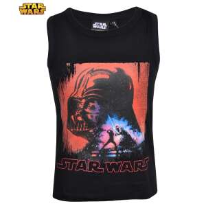 Tricou negru fără mâneci Star Wars Darth Vader pentru băieți, cu o imprimare a lui Darth Vader și Luke Skywalker - Modă și îmbrăcăminte