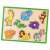 Puzzle din lemn Viga Zoo pentru copii cu mânere, 8 piese