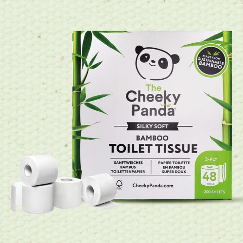 A Pimasz Panda 48 tekercs 100% bambusz hipoallergén WC-papír