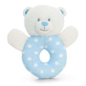 Blauer und weißer Plüsch-Teddybär-Rassel für Babys - Rasseln
