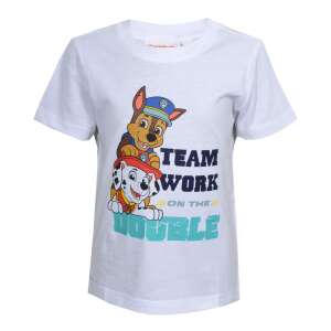 Nickelodeon Paw Patrol Teamwork on the Double бяла тениска за момчета - Бебе & Малко дете