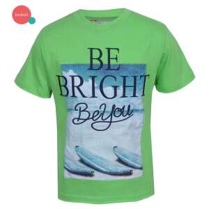 Grünes boboli T-Shirt für Jungen mit 'Be Bright Be You' Aufdruck und Surfboard-Design - Boboli