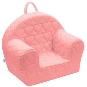 Gyermek fotel Velvet New Baby Szívecskék rózsaszín 94921607 Babafotelek