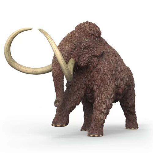 Schleich Mammut játékfigura hosszú agyarakkal, részletes szőrzettel és valósághű dizájnnal. 