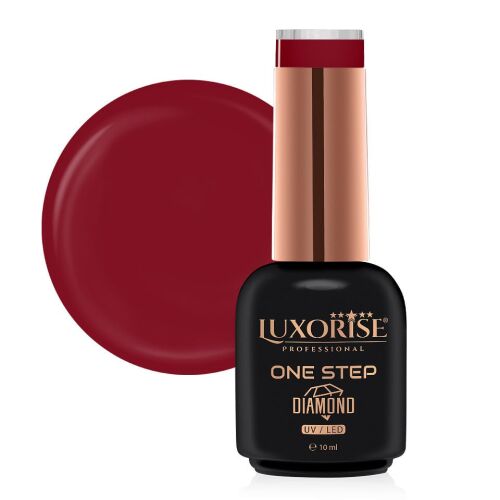 Luxorise One Step Diamond Rosses are Red gél lakk, intenzív piros szín - LUXORISE