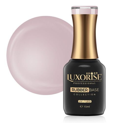 LUXORISE Francia kollekció Rubber Base - Elegáns megjelenés, rugalmas és önterülő alap vékony, törékeny körmökhöz - LUXORISE