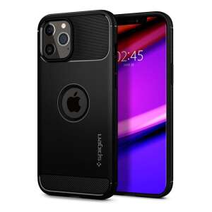 Spigen Rugged Armor telefontok Apple iPhone 12 és iPhone 12 Pro modellekhez, fekete - Spigen