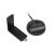 Lanberg NC-AX300-WI WiFi 6 vezeték nélküli USB adapter antennával, szögletes nézet