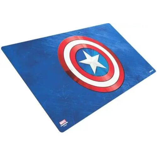 Gamegenic Marvel Champions Captain America játéktér, Captain America pajzs dizájnnal - Asztali könyöklő