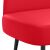 vidaXL Kárpitozott pad háttámlával Piros 110 x 60 x 76 cm Műbőr 162695296