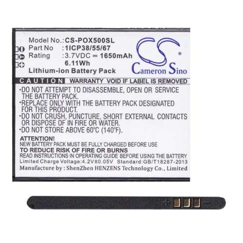Cameron Sino CS-POX500SL Li-Ion akkumulátor Navon G55133, Navon Mizu D500, Navon Mizu M500, Navon Mizu D501 telefonokhoz